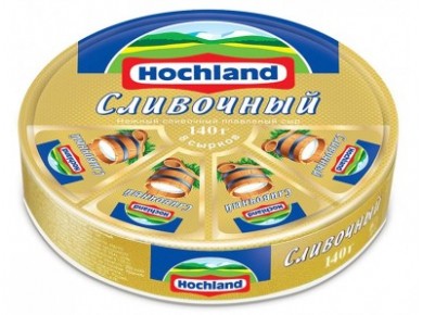 Сыр сливочный HOCHLAND, 140г, 2 штуки