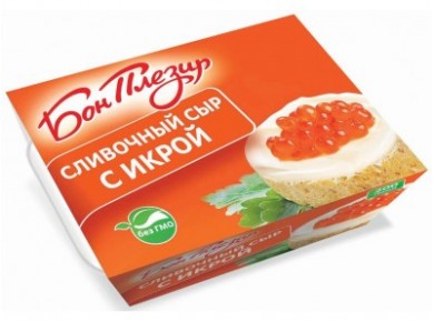 Плавленый Сыр  БОН ПЛЕЗИР Икра, 200г, 24 штуки