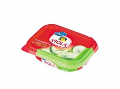 Плавленый Сыр  Виола VALIO с укропом и огурцом, 200г, 1 штука