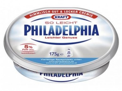 Творожный сыр Филадельфия KRAFT Лайт, 175г, 1 штука