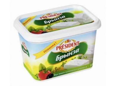 Брынза PRESIDENT 48%, 500г, 1 штука