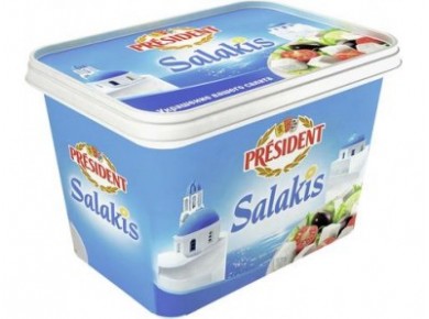 Сыр Салакис PRESIDENT 48%, 500г, 1 штука
