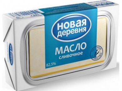 Сливочное масло НОВАЯ ДЕРЕВНЯ 82,5%, 180г, 1 штука