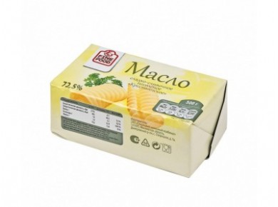 Сливочное масло FINE FOOD Крестьянское 72,5%, 500г, 1 штука