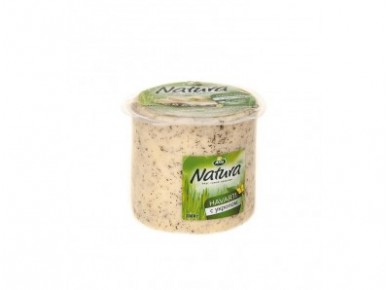 Сыр сливочный NATURA с укропом 60% , 1кг, 1 штука