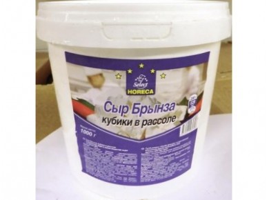 Сыр Брынза HORECA SELECT кубики в рассоле, 1кг, 1 штука