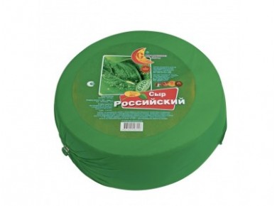 Сыр полутвердый Российский Био СТАРОДУБ, ~ 7 кг, 1 кг