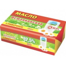 Сливочное масло ОСТАНКИНСКОЕ 82,5%, 400г, 1 штука