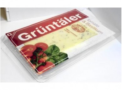 Сыр GRUNTALER томат и базилик, 250г, 1 штука