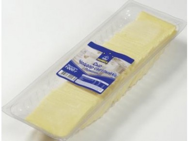 Сыр чеддар HORECA SELECT нарезка Россия 50%, 1кг, 1 штука