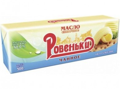 Сливочное масло РОВЕНЬКИ 50%, 500г, 1 штука