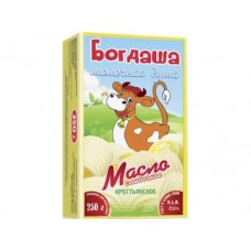 Масло БОГДАША сливочное крестьянское 72,5%, 250г, 1 штука