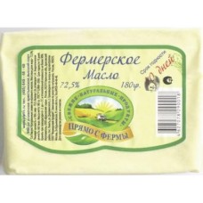 Сливочное масло Прямо с Фермы 72,5%, 180, 1 штука
