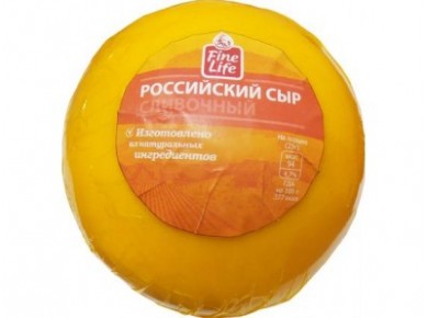 Сыр Российский FINE LIFE Полутвердый  Сливочный,1кг, 1 кг