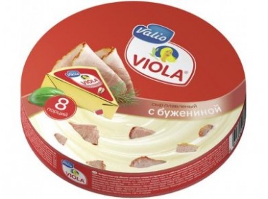 Плавленый Сыр  VIOLA с бужениной, 130г, 1 штука