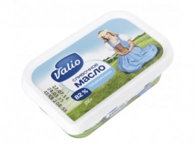 Масло кислосливочное VALIO 82%, 250г, 1 штука