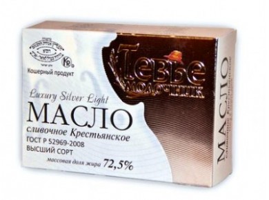 Масло ТЕВЬЕ МОЛОЧНИК сливочное крестьянское 72,5%, 180г, 1 штука