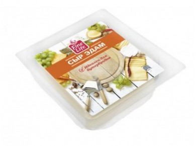 Сыр эдам FINE FOOD/FINE LIFE нарезка 40%, 150г, 1 штука