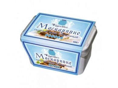 Сырный крем Маскарпоне KASESCHLOSS 70%, 400г, 1 штука