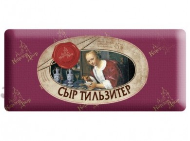 Сыр полутвердый КАРЛОВ ДВОР Тильзитер, 1 кг