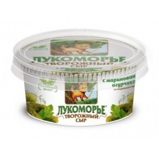 Творожный сыр ЛУКОМОРЬЕ с маринованным огурчиком, 150г, 1 штука