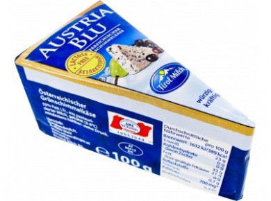 Сыр AUSTRIA BLU Mild 65%, 100г, 1 штука