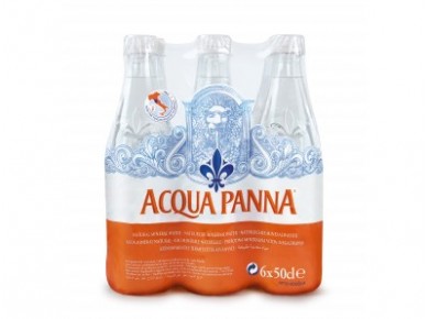 Питьевая вода AQUA PANNA без газа пэт, 0,5л, 6 штук
