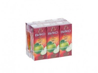 Сок ВИКО Зеленое яблоко, 0,2л, 9 штук