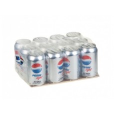 PEPSI light газированный напиток, 0,33л, 12 штук
