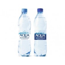 Питьевая вода AQUA MINERALE газированная, 0,6л, 24 штуки