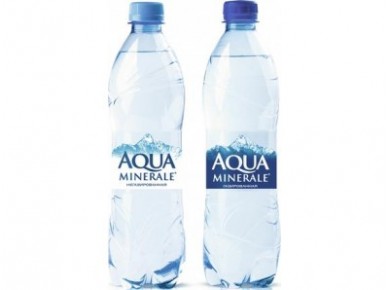Питьевая вода AQUA MINERALE газированная, 0,6л, 24 штуки