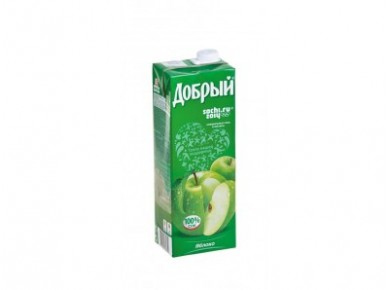 Сок ДОБРЫЙ яблочный, 1,5л, 1 штука