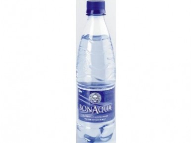 Вода BONAQUA питьевая газированная, 0,5л, 24 штуки