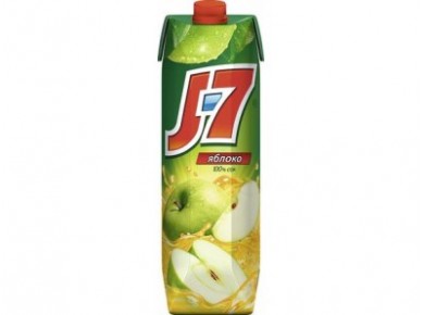Сок  J-7 яблочный, 0,97л, 12 штук