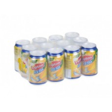 Холодный чай LIPTON лимон, 0,33л, 12 штук