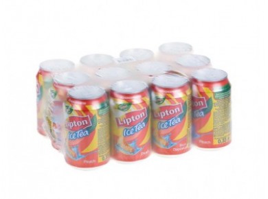 Холодный чай LIPTON персик, 0,33л, 12 штук