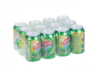 Холодный чай LIPTON зеленый, 0,33л, 12 штук