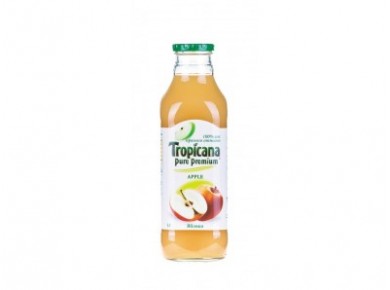 Сок TROPICANA яблоко, стекло, 1л, 1 штука