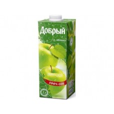 Сок ДОБРЫЙ Яблоко, 1л, 6 штук