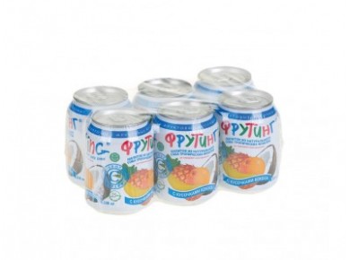 Напиток сокосодержащий FRUITING мультифрукт с кусочками кокоса,  0,238л, 6 штук