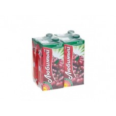 Нектар ЛЮБИМЫЙ яблоко/вишня, 0,95л, 4 штуки