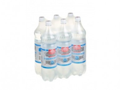 Минеральная вода СЛАВЯНОВСКАЯ газированная, 1,5л, 6 штук