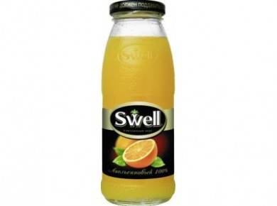 Сок SWELL Апельсин, 0,25л, 8 штук