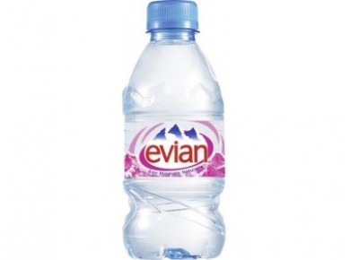 Минеральная вода EVIAN, 0,33 л, 24 штуки