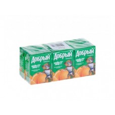 Нектар ДОБРЫЙ апельсиновый, 0,2 л, 6 штук