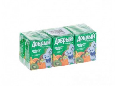 Нектар ДОБРЫЙ мультифрут, 0,2 л, 6 штук