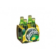 Минеральная вода PERRIER лимон, 0,33 л, 4 штуки