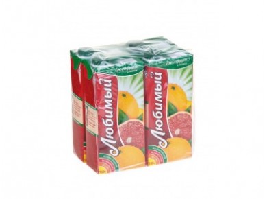 Нектар ЛЮБИМЫЙ грейпфрут/лимон, 0,95л, 4 штуки