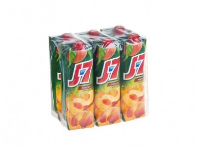 Нектар J7 персиковый, 0,97л, 6 штук