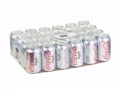 COCA-COLA light газированный напиток, 0,33л, 24 штуки